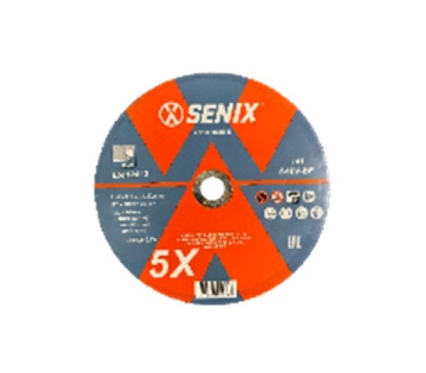 Диск отрезной по металлу и нержавеющей стали SENIX, AECW-0010-5, упак 5 шт., 230×2.5×22.23 mm