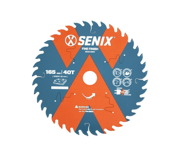 Диск пильный по дереву 165х20 мм, 40Т SENIX AECS-0004