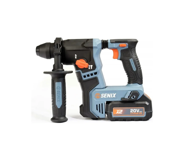 Перфоратор Senix PDRX2-M4-EU SDS-plusX2 20В, 2.0Дж, 24 мм, 1х5Ач, ЗУ, кейс