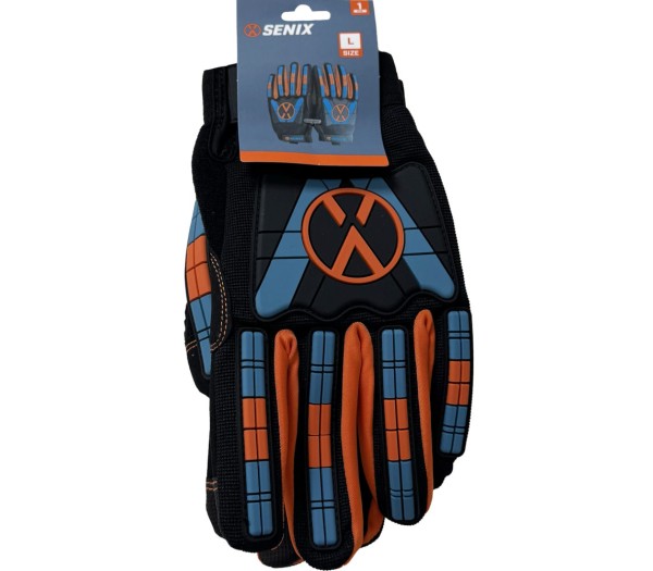 Перчатки рабочие SENIX с защитой от ударов, размер L