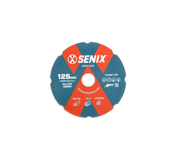 Диск алмазный отрезной по металлу SENIX 125x22.23мм